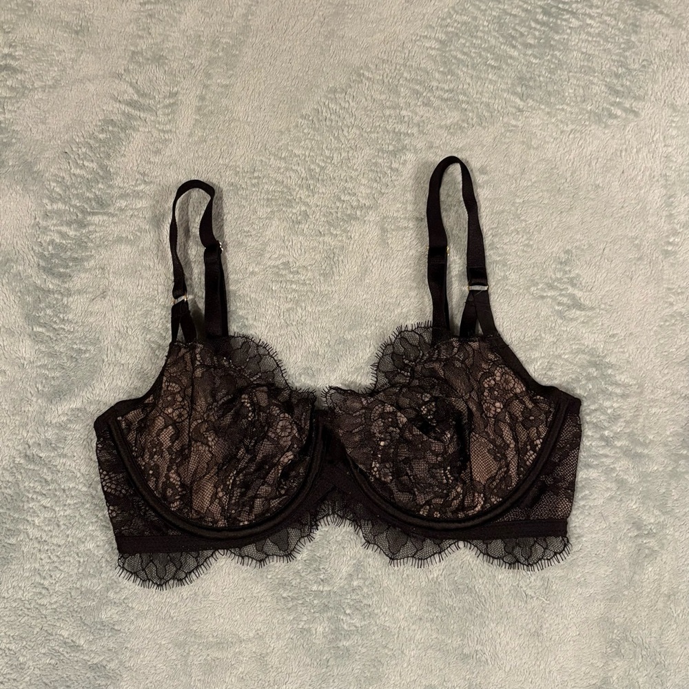 Victoria's Secret Black Lace Underwire Bra